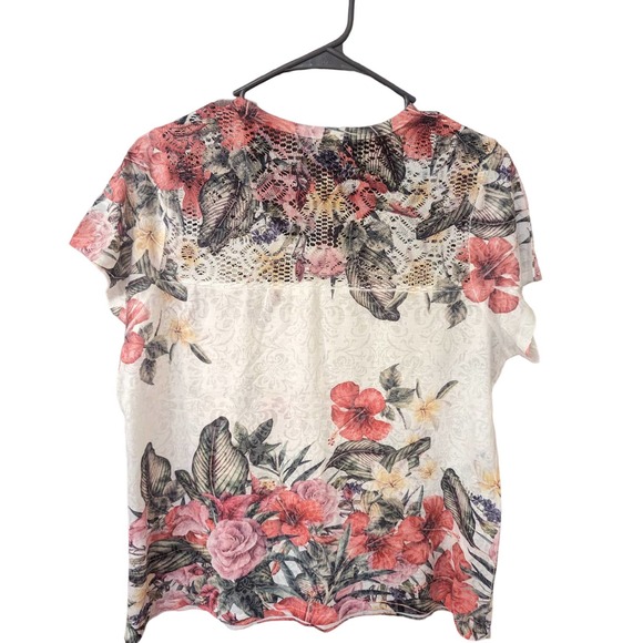 Laura Petites Floral Top-Women's Large - Picture 2 of 7